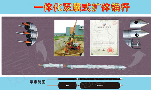 嘉匯新增**一體化雙囊式擴(kuò)體錨桿